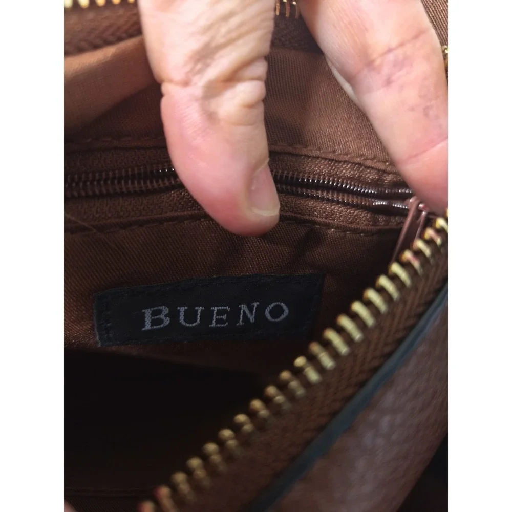 Brown Bueno Handbag Brown adjustable strap Lined Crossbody Purse‎ Shoulder Bag